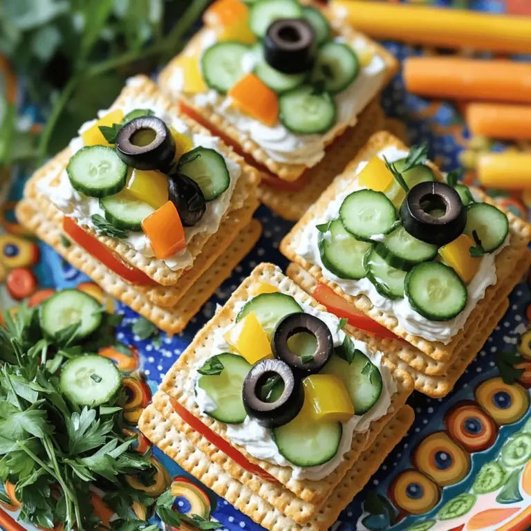 Crackers make a great base for fun sandwiches. They add crunch and flavor. You can use any type of cracker. Whole grain, cheese, or multigrain work well.