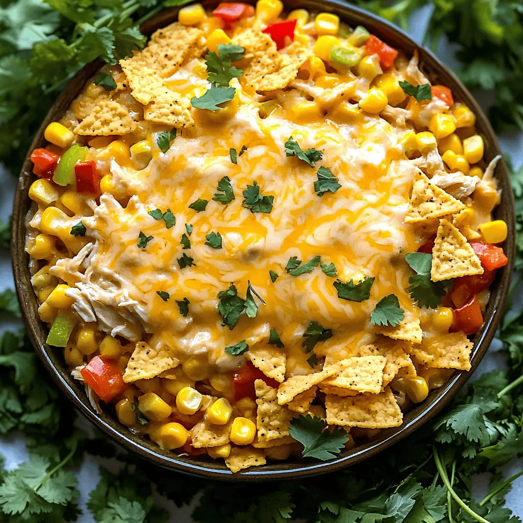 To make a tasty Slow Cooker Corn Chicken Casserole, you need simple, fresh ingredients. Here is what you must gather: