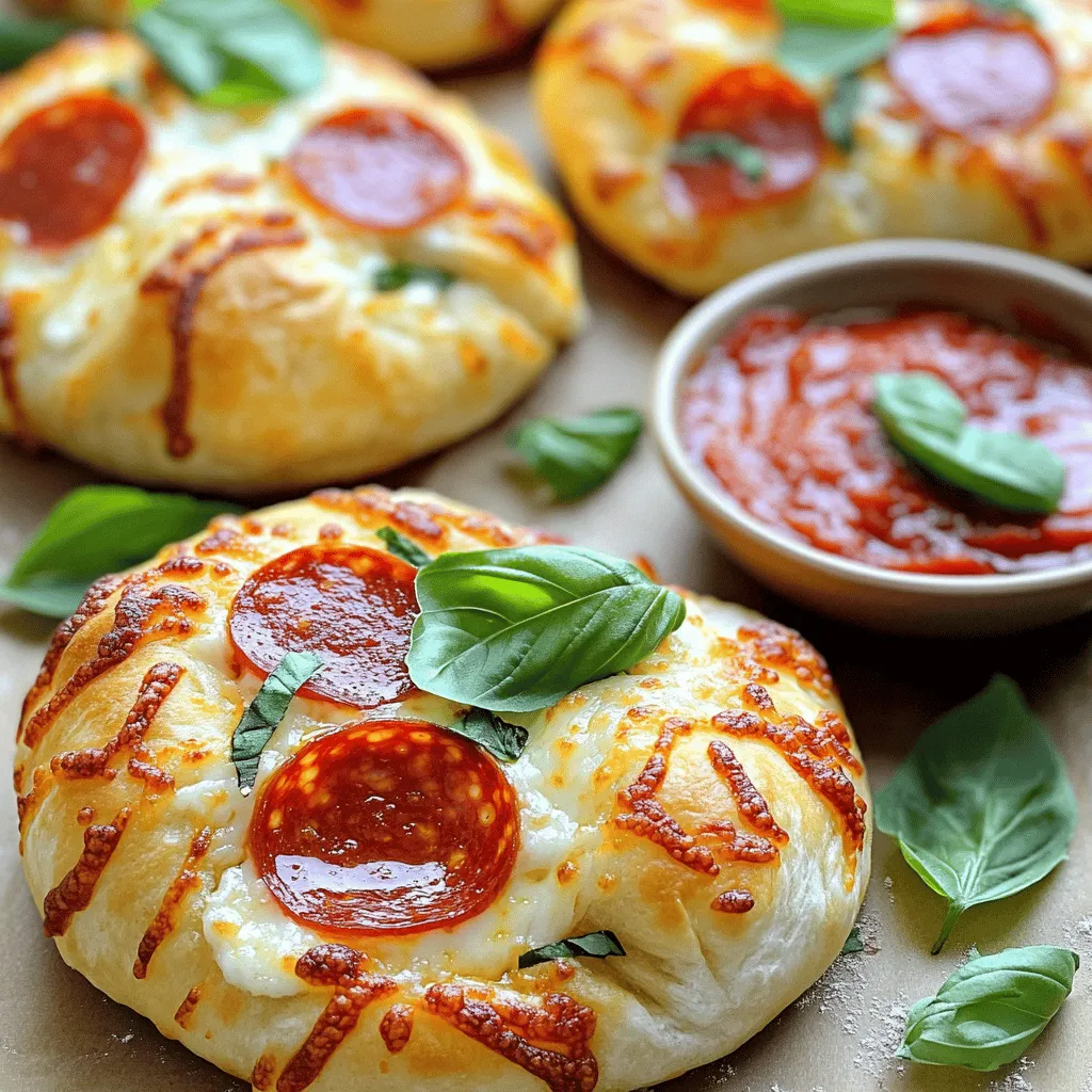 To make quick pizza bombs, you need simple ingredients. This recipe uses a can of refrigerated pizza dough. It saves time and effort. You also need one cup of shredded mozzarella cheese. This cheese melts well and gives a great flavor. Half a cup of pepperoni slices adds a savory touch, but you can pick other toppings if you want.