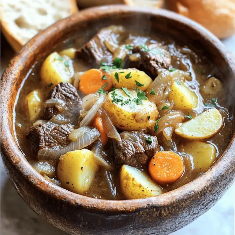 The heart of beef carbonnade stew lies in its key ingredients. First, choose the best beef for carbonnade. I recommend beef chuck. It has the right amount of fat and flavor. Cut it into 1-inch cubes. This size helps the beef cook evenly and become tender.