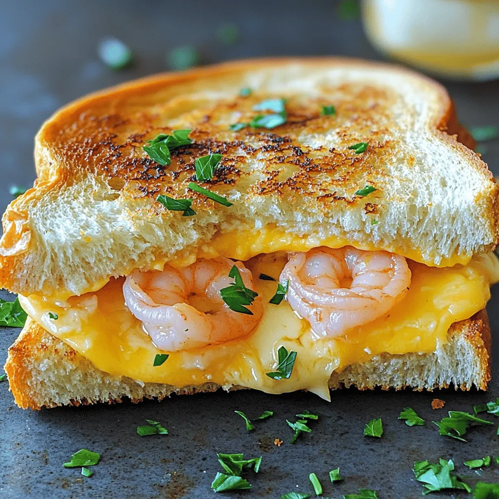 The main ingredients make this sandwich a true delight. First, we have shrimp. I recommend using large, fresh shrimp for the best flavor. Look for shrimp that are firm and have a slight sheen. Next, the garlic butter sauce is vital. For this, you need unsalted butter and fresh garlic. You can make homemade garlic butter easily by melting butter and mixing in minced garlic.