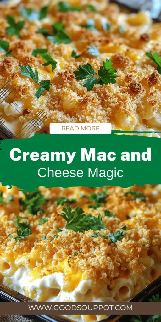 Dive into the world of creamy baked mac and cheese with this ultimate guide! Discover the perfect cheese combinations, cooking techniques, and delicious add-ins that elevate this classic comfort dish. Whether you prefer it simple or with a twist, our step-by-step recipe ensures your mac and cheese will be irresistibly creamy and full of flavor. Click through to explore all the cheesy goodness and make a dish that everyone will love!