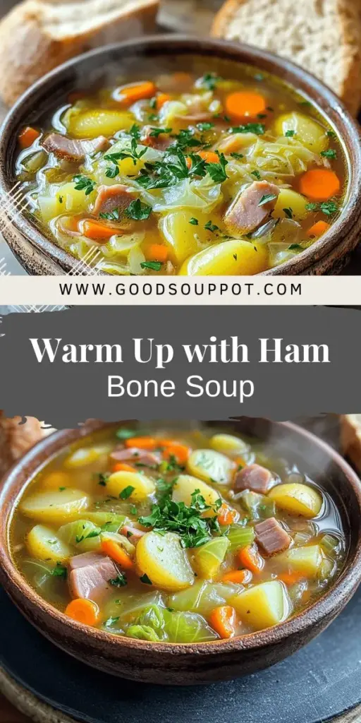 Warm up your kitchen with Hearty Ham Bone Soup with Potatoes and Cabbage, a nourishing and flavorful recipe perfect for any occasion. Learn how to create a rich broth using leftover ham bone, fresh vegetables, and spices that will delight your taste buds. Discover tips for ingredient selection and fun variations to customize this delicious dish. Click through for the full recipe and start cooking a comforting meal that everyone will love!