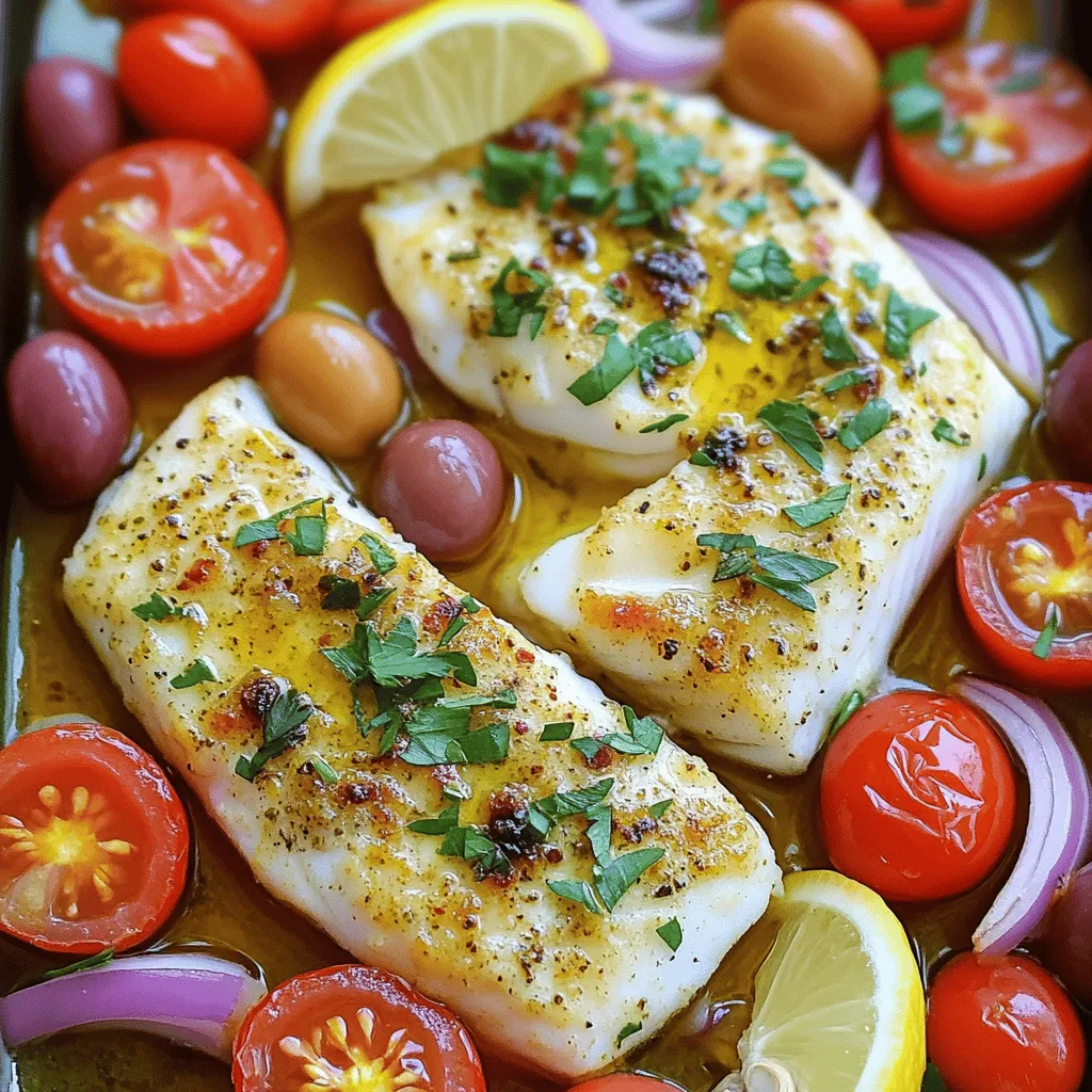 The key ingredients for Mediterranean-style baked fish bring flavor and health together.