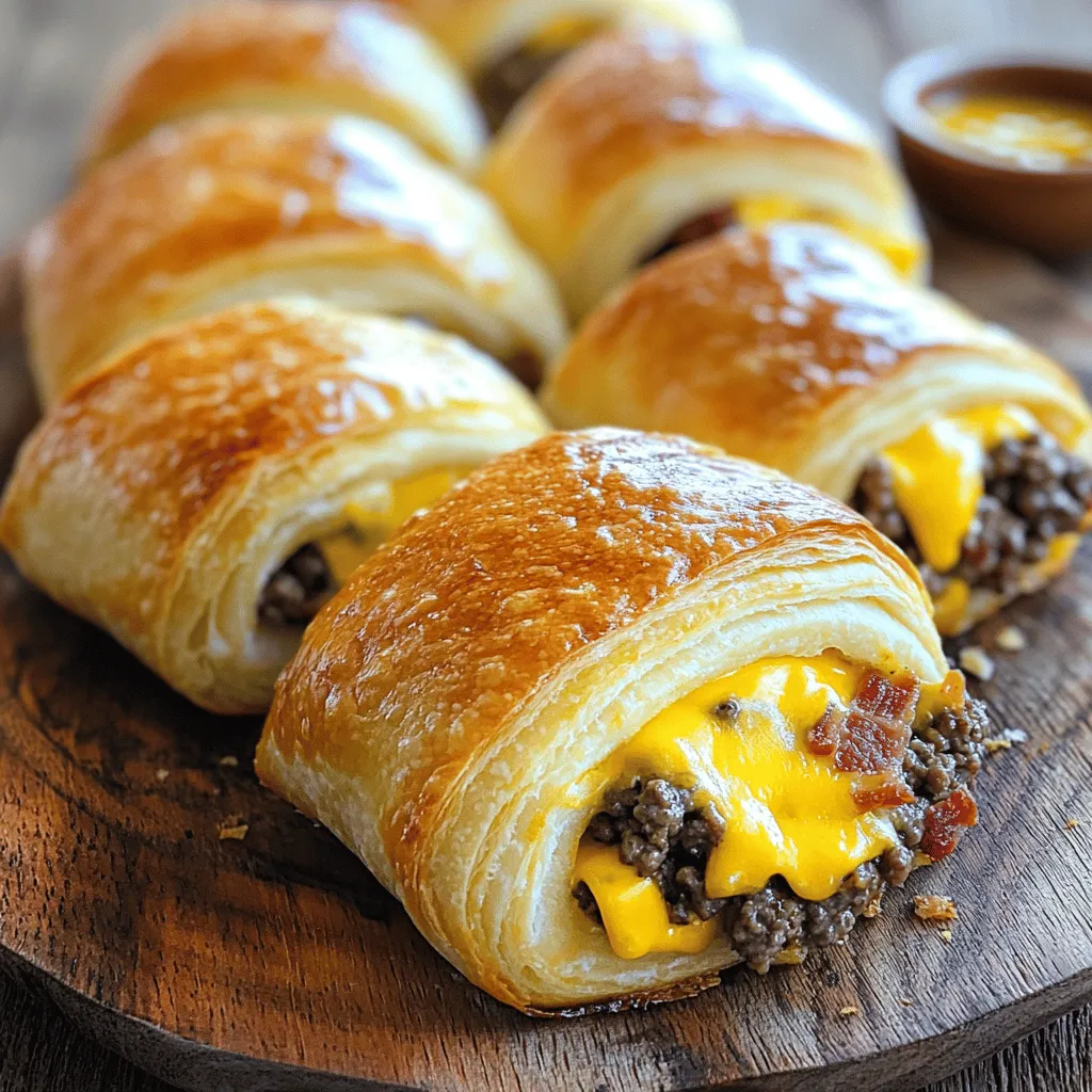 Garlic butter bacon cheeseburger rollups are a fun twist on a classic dish. You only need simple, tasty ingredients to make them.