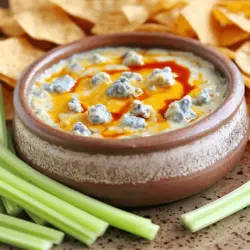 The buffalo bleu dip mix is rich and full of flavor. It features a few key ingredients that make it stand out. The main star is the bleu cheese. Its sharp, tangy taste pairs perfectly with the heat of hot sauce. The cream cheese, sour cream, and mayonnaise create a creamy base. This base adds a nice texture and smoothness.