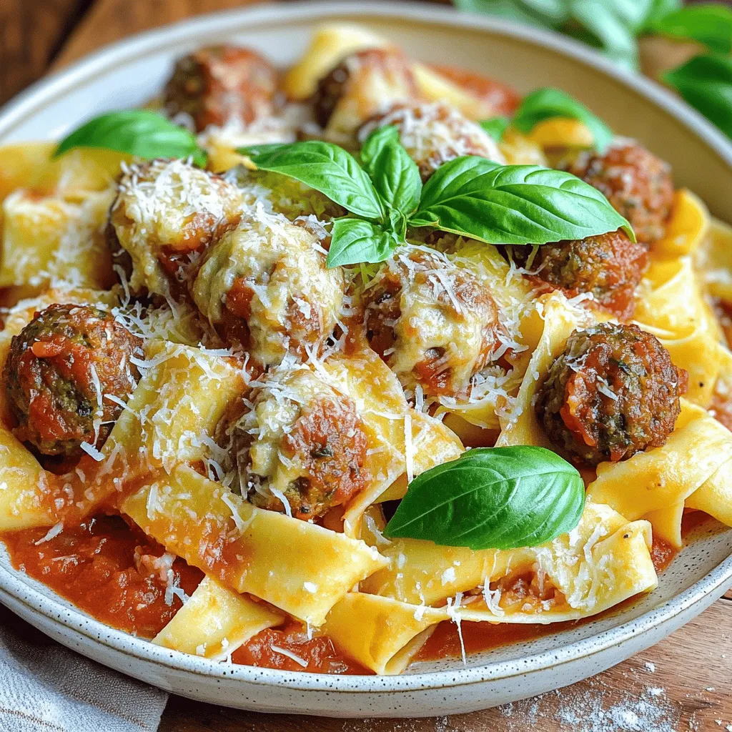 To make a great pappardelle and stuffed meatballs dish, you need to gather the right ingredients. Here’s what you’ll need.