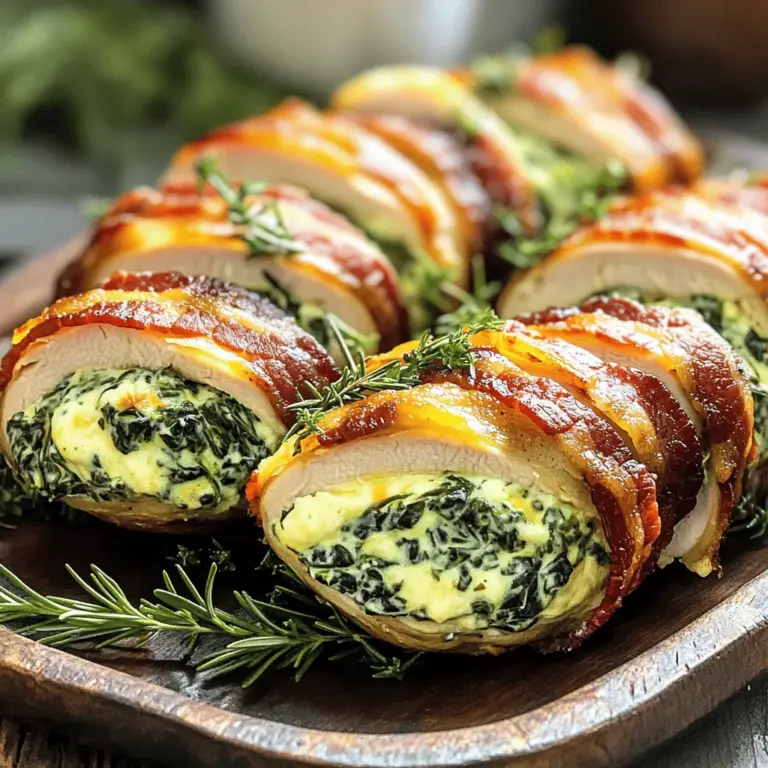 - 4 boneless, skinless chicken breasts - 8 slices of thick-cut bacon - 1 cup fresh spinach, chopped - 1/2 cup cream cheese, softened - 1 cup shredded mozzarella cheese