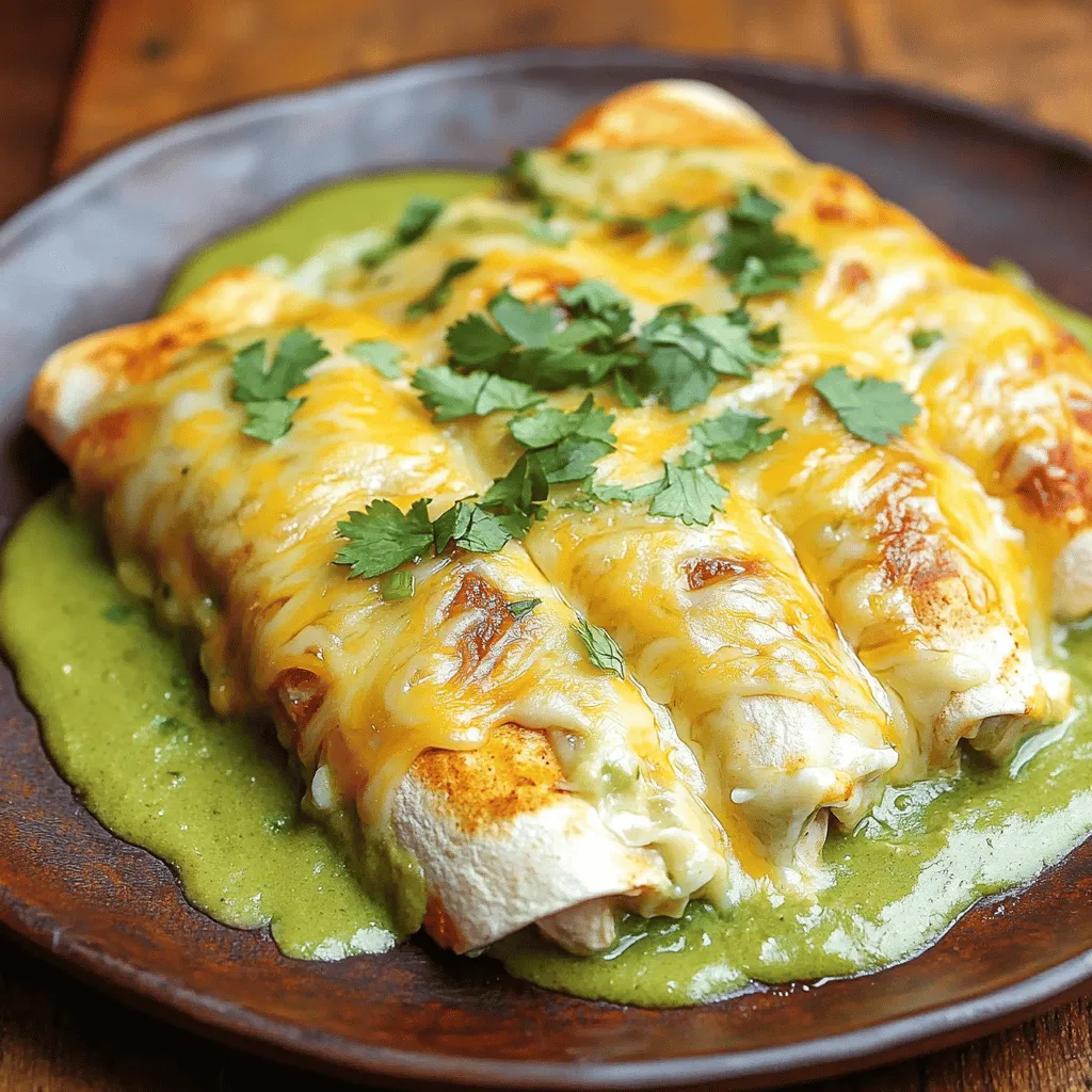 To make Cheesy White Chicken Enchiladas, gather these simple items: