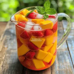 Strawberry Mango Agua Fresca Refreshing Summer Drink