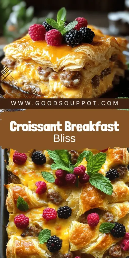 Start your mornings off right with an easy and delicious Overnight Croissant Breakfast Casserole Delight! This rich, flaky dish combines croissants, savory sausage, and gooey cheese for a satisfying brunch that everyone will love. Perfect for weekend gatherings, it can be prepped the night before. Click through to discover the full recipe and tips for customizing this tasty delight to suit your taste. Don’t miss out on making this breakfast favorite!