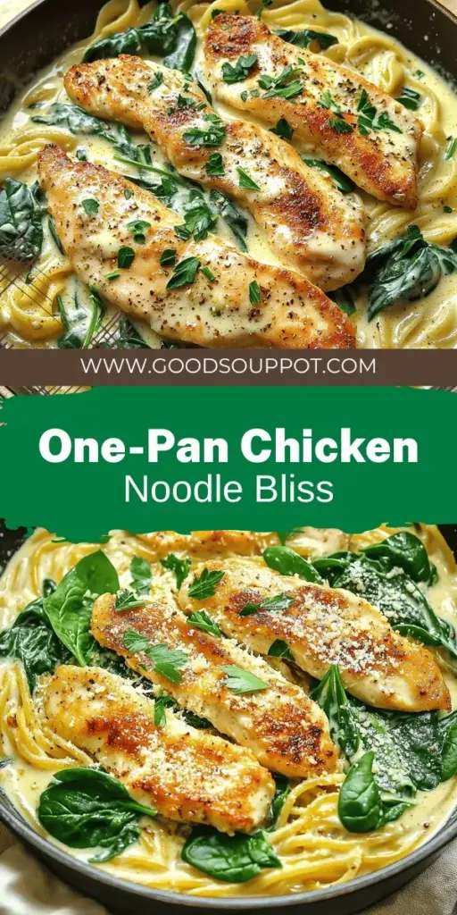 Discover the magic of simplicity with my One-Pan Chicken with Buttered Noodles Delight! This delicious recipe combines tender chicken, creamy garlic sauce, and perfectly cooked egg noodles—all in one pan for easy cleanup. Packed with flavor and nutrition, it's perfect for any night of the week. Whether you're looking for a quick dinner or meal prep option, this recipe has you covered. Click through to explore the full recipe and get cooking today!