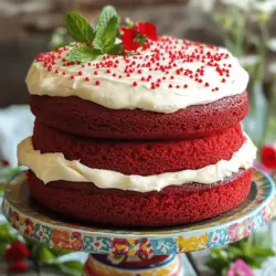 To make a perfect red velvet cake, gather these items: - 2 ½ cups all-purpose flour - 1 ½ cups granulated sugar - 1 teaspoon baking soda - 1 teaspoon salt - 1 teaspoon cocoa powder - 1 ½ cups vegetable oil - 1 cup buttermilk, room temperature - 2 large eggs, room temperature - 2 tablespoons red food coloring - 1 teaspoon vanilla extract - 1 teaspoon white vinegar