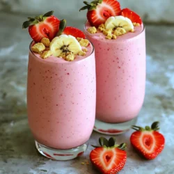 Strawberry Shortcake Smoothie Creamy and Simple Treat