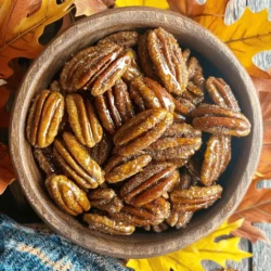 - 2 cups pecan halves - 1/3 cup pure maple syrup - 1 tablespoon ground cinnamon - 1/2 teaspoon salt - 1 tablespoon melted coconut oil (or unsalted butter) - 1/2 teaspoon vanilla extract - Baking sheet - Parchment paper - Mixing bowl - Measuring cups and spoons When making maple cinnamon roasted pecans, these ingredients shine. The pecans give a nice crunch. The maple syrup adds sweetness. Ground cinnamon brings warmth and spice. Salt balances the flavors perfectly. Coconut oil or butter makes everything stick well. Vanilla adds a lovely aroma. Using the right tools helps a lot. A baking sheet ensures even roasting. Parchment paper prevents sticking. A mixing bowl makes combining easy. Measuring cups and spoons help keep your ratios just right. This combination makes a delightful snack. You can use the [Full Recipe] to guide you through the steps. Enjoy the process and the tasty result! - Preheat the oven to 350°F (175°C). - Line the baking sheet with parchment paper. First, turn on your oven and set it to the right heat. This step warms the air and helps the pecans roast well. A lined baking sheet makes clean-up easy and keeps the pecans from sticking. - Combine pecans, maple syrup, coconut oil, cinnamon, salt, and vanilla in a bowl. - Mix thoroughly until pecans are well-coated. Now, grab a large bowl and add the pecans. Pour in the maple syrup and melted coconut oil. Sprinkle the cinnamon, salt, and vanilla over the top. Use a spoon to mix it all up. Make sure every pecan is covered in that sweet, sticky goodness. - Spread pecans in a single layer on the baking sheet. - Roast for 15–20 minutes, stirring halfway through. Next, spread the coated pecans evenly on the baking sheet. This spacing helps them roast evenly. Set a timer for 15 minutes. Halfway through, take them out and give them a good stir. This helps all sides get that perfect roast. Keep an eye on them to avoid burning. They will smell amazing and look golden when done. Stirring halfway through roasting is key. This action keeps the pecans from burning. I recommend setting a timer for 10 minutes. When it goes off, give them a good stir. This will help them roast evenly and become golden brown. Check for doneness by smelling the sweet aroma. If they smell nutty and toasty, they are likely done. Mix your ingredients well for an even coat. I like to use a large bowl to ensure all pecans get the syrup mix. Dipping a few pecans and checking if they are coated can help. Fresher ingredients boost flavor. Using pure maple syrup instead of cheap alternatives makes a big difference. Use fresh cinnamon for a richer taste. These sweet pecans make a great snack on their own. Try them as a topping for yogurt or oatmeal. They are also perfect for salads, adding a crunch. Pair them with hot apple cider or a warm cup of coffee. They make a lovely treat during the holidays. You can also enjoy them with dark chocolate for a fun dessert. {{image_2}} You can make your pecans even sweeter. Try adding brown sugar to the mix. This adds a nice caramel flavor. You can also use other spices. Nutmeg works great with cinnamon. It gives a warm, cozy taste. Want a spicy kick? Add cayenne pepper to your pecans. Just a pinch will do. This makes them a fun snack! You can also try herbs like rosemary. It adds a fresh, unique flavor that surprises your taste buds. If you want a different sweetener, use honey or agave instead of maple syrup. Both options taste great. You can also swap out the pecans for other nuts. Almonds or walnuts can add a nice twist. These changes keep your snack exciting and healthy. To keep your maple cinnamon roasted pecans fresh, store them in an airtight container. This helps prevent moisture from making them soggy. You can keep the pecans at room temperature for up to two weeks. If you want them to last longer, consider refrigerating them. In the fridge, they can stay fresh for about a month. If you want to save them for later, freezing is a great option. To freeze your roasted pecans, place them in a freezer-safe bag or container. Make sure to remove as much air as possible before sealing. This way, they won't get freezer burn. When you're ready to eat them, just take out the amount you need. Let them thaw at room temperature for about 20-30 minutes. This keeps their texture just right. Enjoy your tasty snack anytime! You can keep roasted pecans for one week at room temperature. They stay fresh longer in the fridge, lasting about two weeks. Store them in an airtight container to keep them crisp. If you want to keep them even longer, consider freezing them. Roasted pecans can last up to six months in the freezer. Just let them thaw at room temperature before enjoying. Absolutely! Maple cinnamon roasted pecans make a tasty snack. They are crunchy, sweet, and full of flavor. Pecans are also healthy. They contain good fats, protein, and fiber. Eating them can help boost your energy. Plus, they are great for your heart. Enjoy them anytime you need a quick pick-me-up. Leftover roasted pecans are super versatile. You can add them to salads for a nice crunch. They also work well in desserts. Think about mixing them into cookies or brownies. You can sprinkle them on top of yogurt or ice cream too. They add a lovely flavor and texture. Use your creativity to find new ways to enjoy them. For those eager to try these delicious treats, check out the complete Maple Cinnamon Roasted Pecans recipe [here](#). You now have everything you need to make tasty maple cinnamon roasted pecans. We discussed the ingredients, tools, and step-by-step instructions for easy cooking. I also shared tips for better flavor and even roasting. You can enjoy these pecans as a snack or in many dishes. Remember, you can customize them to fit your taste. Store them right for freshness. Dive in, enjoy cooking, and savor your delicious treats!