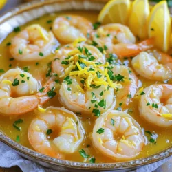 - Shrimp: You need 1 pound of large shrimp, peeled and deveined. This size helps them cook fast and stay juicy. - Butter: Use 4 tablespoons of unsalted butter. It adds richness to the dish. - Garlic: You will need 4 cloves of garlic, minced. Fresh garlic gives a strong and bright flavor. - Olive Oil: A tablespoon of olive oil helps to sauté the garlic and shrimp. - Lemon: Use the zest and juice of 1 large lemon. This brings a zesty freshness. - Red Pepper Flakes: One teaspoon adds heat. You can adjust this to your taste. - Parsley: A ¼ cup of fresh parsley, chopped, adds a pop of color and flavor. - Seasoning: Use salt and pepper to taste. These enhance all the flavors in the dish. - Lemon Wedges: Serve with lemon wedges for extra zest at the table. These ingredients work together to create a bright and flavorful dish that is quick to make. Each component adds its own special touch, making this garlic butter lemon shrimp a standout meal. 1. Skillet Heating and Butter Melting Technique: Start by heating your large skillet over medium heat. Add 1 tablespoon of olive oil and 2 tablespoons of unsalted butter. Wait until the butter melts completely. This step makes sure the flavors mix well. 2. Sautéing Garlic and Red Pepper Flakes Tips: Next, add 4 minced garlic cloves and 1 teaspoon of red pepper flakes. Stir them for about 1-2 minutes. You want the garlic to smell nice but not turn brown. This keeps it sweet and fresh. 3. Proper Cooking Times for Shrimp for Optimal Flavor: Now, it’s time to add your 1 pound of large shrimp. Sprinkle salt and pepper on them. Cook the shrimp for 2-3 minutes on one side. When they turn pink, flip them over. This way, they cook evenly and stay juicy. 1. Combining Lemon Zest and Juice with Shrimp: After flipping the shrimp, lower the heat. Add the zest and juice from 1 large lemon. Then, mix in the last 2 tablespoons of butter. This makes a rich, zesty sauce. 2. Final Cooking Instructions to Ensure Shrimp are Juicy and Coated: Cook for another 2-3 minutes. Stir well until the shrimp are fully cooked. You want them coated with that tasty garlic butter sauce. 1. Best Methods for Plating and Garnishing: Serve the shrimp in a large, shallow bowl. Drizzle the sauce over the top. Garnish with chopped fresh parsley and lemon wedges. This makes your dish look bright and inviting. 2. Suggested Sides to Complement the Dish: Pair your garlic butter lemon shrimp with a light salad or garlic bread. Both sides enhance the meal and make it more filling. Enjoy your delicious creation! To avoid overcooked shrimp, watch the color closely. When shrimp turn pink, they are nearly done. Cook for about 2-3 minutes on each side. If you see they curl up too much, take them off the heat right away. Adjusting spice levels is easy. If you like heat, add more red pepper flakes. For milder flavor, use less. You can also skip them entirely if you prefer. Always taste your dish as you cook. That way, you can find the right balance for you. For the best skillet options, use a large non-stick skillet. It helps cook the shrimp evenly. Cast iron skillets also work great for this dish. They hold heat well and add nice flavor. To simplify preparation, a garlic press makes minced garlic easy. A good set of measuring spoons helps with accuracy. You might also want a flat spatula to flip the shrimp gently. This keeps them from breaking apart and helps with even cooking. {{image_2}} You can easily swap out shrimp for other seafood like scallops or fish. Just adjust cooking times based on the seafood you choose. For a fun twist, use crab meat or lobster for a touch of luxury. If you want a vegetarian option, try using mushrooms or zucchini instead of shrimp. These ingredients soak up the garlic butter well. You can cut them into bite-sized pieces to mimic the shrimp. To boost the flavor, add herbs like basil or thyme. They bring fresh notes that mix well with garlic and lemon. You could also throw in some dill for a tangy twist. Adding vegetables can make the dish more colorful and nutritious. Consider bell peppers, spinach, or cherry tomatoes. Sauté them with the garlic for extra taste and texture. Just remember to cook them until they are tender but still vibrant. To keep your garlic butter lemon shrimp fresh, follow some simple steps. First, let the shrimp cool to room temperature. Then, place it in a shallow, airtight container. This helps it cool evenly and stay fresh. Garlic butter lemon shrimp can last in the fridge for up to three days. After that, the shrimp may lose its flavor and texture. Always check for any off smells or changes in color before eating leftovers. To reheat your shrimp, choose a method that keeps it juicy. The best way is to use a skillet. Heat it on low and add a splash of water or broth. This keeps the shrimp moist. Cook for about 2 to 3 minutes until heated through. You can also use the microwave. Place the shrimp in a microwave-safe dish with a lid. Heat it in short bursts, about 30 seconds each time, checking in between. This way, you avoid overcooking the shrimp. Can I use frozen shrimp for this recipe? Yes, you can use frozen shrimp. Just make sure to thaw them first. Place them in a bowl of cold water for about 15-20 minutes. Once thawed, drain and pat them dry. This step is key to getting a nice sear. What is the best way to peel and devein shrimp? Peeling shrimp is easy. Start by holding the shrimp in one hand. Use your other hand to remove the shell. Begin at the head and pull it off. To devein, look for the dark line on the back. Use a small knife to make a shallow cut. Pull out the vein with your fingers or the knife. How can I reduce the fat content in this recipe? To cut the fat, use less butter. Swap two tablespoons of butter with a little olive oil. You can also use a light butter spread. This keeps the dish tasty while making it lighter. What can I substitute if I don’t have lemon on hand? If you lack lemon, try lime juice. It gives a nice tang too. Another option is vinegar; just use less, as it is stronger. You can also use a splash of white wine for flavor. In this blog post, we explored how to make garlic butter lemon shrimp. We covered essential ingredients, preparation steps, and serving tips. I shared techniques for perfecting your shrimp and offered variations to suit your taste. Remember, cooking shrimp requires attention to avoid overcooking, and leftovers can be delicious if stored well. Enjoy experimenting with flavors and swaps! Transform your kitchen into a hub of fresh cooking. This dish is easy to master and always impresses. Happy cooking!