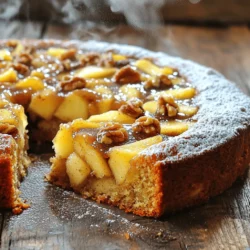 For this cake, you need: - 2 cups all-purpose flour - 1 ½ teaspoons baking powder - 1 teaspoon baking soda - 1 teaspoon ground cinnamon - ¼ teaspoon salt These dry ingredients help build the cake's structure. The flour gives it body, while the baking powder and baking soda create the rise. Cinnamon adds warmth and flavor. Salt balances the sweetness. The wet ingredients are just as important. You will need: - ½ cup unsalted butter, softened - 1 cup brown sugar, packed - ½ cup granulated sugar - 3 large eggs - 1 teaspoon vanilla extract - 1 cup buttermilk The butter adds richness. Brown sugar gives a deep, caramel flavor. Eggs help bind everything together. Buttermilk makes the cake moist and tender. For some extra crunch, consider adding: - ½ cup chopped walnuts These walnuts add texture and a nutty flavor. You can skip them if you prefer a smoother cake. The choice is yours! First, set your oven to 350°F (175°C). This step is key for even baking. Next, grab a 9x13 inch baking pan. Grease it well to stop the cake from sticking. You can use butter or cooking spray. This will help your cake come out nice and clean. Now, let’s make the batter. In a bowl, mix 2 cups of flour, 1 ½ teaspoons of baking powder, 1 teaspoon of baking soda, 1 teaspoon of ground cinnamon, and ¼ teaspoon of salt. This is your dry mix. Set it aside. In a larger bowl, beat together ½ cup of softened butter, 1 cup of packed brown sugar, and ½ cup of granulated sugar. Mix until it’s creamy. Next, add 3 eggs one at a time, mixing well each time. Don’t forget to stir in 1 teaspoon of vanilla extract. Now, you will combine the dry mix with 1 cup of buttermilk. Do this in parts, starting and ending with the dry mix. Be careful not to over-mix. Fold in 2 cups of chopped apples and ½ cup of walnuts if you like them. Pour your batter into the greased pan. Spread it out evenly. Place it in the oven and bake for 30-35 minutes. Check if it’s done by inserting a toothpick in the center. If it comes out clean, your cake is ready. While the cake bakes, let’s prepare the glaze. In a small saucepan, melt ¼ cup of unsalted butter over medium heat. Add ½ cup of brown sugar and 2 tablespoons of heavy cream. Stir it until it bubbles and thickens. This should take about 2-3 minutes. Once the cake cools for about 10 minutes, pour the warm glaze over it. Let it soak in while still in the pan. For best results, cool the cake completely before slicing it into squares. Serve it warm or at room temperature. You can add a dusting of powdered sugar or a scoop of vanilla ice cream for a special touch. Enjoy your delicious treat! To get that perfect cake texture, you need to measure your flour right. Avoid packing the flour into the cup. Instead, spoon it into the measuring cup and level it off with a knife. This method gives you a light and fluffy cake. Ensure your butter is softened too. Cold butter can lead to dense results. Cream the butter and sugars until they are light and fluffy. This step adds air, making your cake rise beautifully. For extra flavor, try adding a pinch of nutmeg along with the cinnamon. This spice adds warmth and depth to your cake. You can also use different apples if you want a new taste. Sweet apples, like Honeycrisp or Fuji, can add a nice twist. If you enjoy nuts, consider mixing in pecans or almonds instead of walnuts. They both add great crunch and flavor. Serve this cake warm for the best experience. A scoop of vanilla ice cream pairs well with the warm cake. You can also add a drizzle of caramel for a sweet touch. Dust the top with powdered sugar for a nice finish. If you want a lighter option, serve it with fresh whipped cream. This cake is perfect for gatherings or cozy nights at home. {{image_2}} You can swap apples for other fruits. Pears work great if you want a change. They add a sweet flavor and soft texture. Try using ripe bananas for a moist cake. If you like berries, mix in blueberries or raspberries. These fruits bring a fresh twist and vibrant color. To make this cake a bit healthier, consider using less sugar. You can reduce the brown sugar by half. Apples add natural sweetness, so cutting sugar works well. You can also use unsweetened applesauce instead of some butter. This swap lowers the fat content while keeping it moist. For a gluten-free version, replace the all-purpose flour with a gluten-free blend. Many brands offer great mixes that work well in cakes. Ensure the blend has xanthan gum for better texture. This way, everyone can enjoy this delicious treat without worry. Keep your brown sugar glazed apple cinnamon cake in an airtight container. It stays fresh for about 3 to 5 days at room temperature. If your kitchen is warm, store it in the fridge to prevent spoilage. Just make sure to bring it back to room temperature before serving. This keeps the flavors bright and the texture soft. For longer storage, you can freeze the cake. First, let it cool completely. Then, wrap it tightly in plastic wrap or aluminum foil. Place it in a freezer-safe bag or container. It can last up to 3 months in the freezer. When you're ready to enjoy it, just thaw the cake overnight in the fridge. To reheat the cake, slice off a piece and place it on a microwave-safe plate. Heat it in the microwave for about 15 to 20 seconds. If you prefer a warm slice without a microwave, place it in a preheated oven at 350°F for about 10 minutes. This method warms the cake evenly, keeping the glaze nice and gooey. Enjoy your delicious treat! Yes, you can use many apple types. Granny Smith is tart and holds up well. Honeycrisp adds sweetness and crunch. Fuji apples are juicy and sweet. Mix different apples for a fun taste. To thicken the glaze, cook it longer. After adding brown sugar and cream, let it bubble more. Stir often. This lets more moisture leave, making it thicker. You can also add a bit more brown sugar. Yes, this cake freezes well. Let it cool completely. Wrap it tightly in plastic wrap, then foil. Store it in the freezer for up to three months. Thaw in the fridge before serving. Serve the cake warm or at room temp. Dust it with powdered sugar for a pretty touch. A dollop of whipped cream or a scoop of vanilla ice cream makes it extra special. The cake lasts about 3-4 days at room temperature. Keep it in an airtight container. If you refrigerate it, it can last up to a week. Just make sure to cover it well. You now know how to make a delicious apple cinnamon cake. We explored ingredients, from dry to wet, and optional add-ins. I detailed each step for baking and making the glaze. Tips helped you master texture and flavor. Variations showed you fun ways to change the cake. Finally, storage advice ensures your cake lasts. Remember, baking is fun. Enjoy learning and sharing this yummy treat with others.