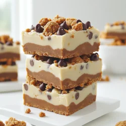 - 1 cup Biscoff spread - 1 cup almond flour - 1/2 cup brown sugar - 1/4 cup maple syrup - 1 teaspoon vanilla extract - 1/4 teaspoon salt - 1/2 cup mini chocolate chips - 1 cup crushed Biscoff cookies (for topping) - 1/2 cup melted coconut oil (for binding and topping) For this recipe, you can easily swap ingredients. Use peanut butter instead of Biscoff spread if you like. Almond flour can change to oat flour for a nut-free option. If you want less sugar, try using a sugar substitute. Maple syrup can be replaced with honey or agave syrup. When selecting Biscoff products, look for the smooth spread. It should be creamy and easy to mix. Check the label for simple ingredients without additives. For the cookies, select the classic Biscoff cookies. They bring the best flavor and crunch to your bars. Always make sure the cookies are fresh for the best taste. To start, grab a large bowl. You will mix the Biscoff spread, almond flour, brown sugar, maple syrup, vanilla extract, and salt in this bowl. Use a sturdy spoon and stir well. You want this mix to become a smooth, dough-like texture. Once it looks good, fold in the mini chocolate chips. Make sure they spread out evenly. Next, take a separate bowl. In this bowl, mix the melted coconut oil with the crushed Biscoff cookies. Stir until they blend well. This mix will be your topping. It should be crumbly but stick together when pressed. Now, line an 8x8 inch baking pan with parchment paper. Leave some paper hanging over the sides. This helps you lift out the bars later. Pour the cookie dough mix into the pan. Spread it evenly and press it down firmly. This helps it hold together. After that, take your Biscoff topping. Evenly sprinkle it over the cookie dough. Press it down a bit to make sure it sticks. Finally, place the pan in the fridge for at least 2 hours. This step helps the bars set. Once firm, lift the bars out using the parchment paper. Cut them into squares or rectangles and enjoy! To get the right dough texture, mix all the wet and dry ingredients well. When you combine the Biscoff spread, almond flour, brown sugar, maple syrup, vanilla extract, and salt, stir until it's smooth and thick. If the dough feels too dry, add a bit more maple syrup. If it’s too sticky, mix in a little almond flour. You want a dough that holds together but is not overly wet. For a great look, serve these bars chilled on a wooden platter. Drizzle some extra Biscoff spread over the top. This adds flavor and makes it pretty. You can also sprinkle more crushed Biscoff cookies on top. This gives a nice crunch and looks inviting. Cutting the bars into squares or rectangles will make serving easy. If you want the bars sweeter, add more brown sugar or maple syrup. You can also mix in more chocolate chips for extra sweetness. If you like a richer flavor, consider adding a pinch of cinnamon. This simple spice can enhance the taste without overpowering it. Taste as you go, so you find the perfect balance that you enjoy. {{image_2}} If you want to make nut-free Biscoff cookie dough bars, use oat flour instead of almond flour. Oat flour works well and adds a nice texture. You can also use sunflower seed butter in place of Biscoff spread. It gives a similar taste without nuts. You can get creative with mix-ins. Try adding dried fruit like cranberries or raisins for a chewy twist. You can also use white chocolate chips for a sweeter flavor. For a crunch, add chopped pretzels or nuts if they're safe for you. Customize it to fit your taste! To make this recipe vegan, swap the maple syrup for agave nectar. Ensure the Biscoff spread you use is vegan-friendly, as some brands may include honey. You can use a plant-based butter or coconut oil for binding. These small changes will keep your bars delicious and vegan-friendly. To keep your Biscoff cookie dough bars fresh, store them in an airtight container. You can place parchment paper between layers to avoid sticking. This helps keep the bars intact and delicious. Keep them in the fridge for best results. They stay fresh and tasty for about a week. If you want to save some bars for later, freezing works great. First, cut the bars into squares. Wrap each piece well in plastic wrap, then place them in a freezer bag. This way, they won’t get freezer burn. You can freeze them for up to three months. When ready to eat, let them thaw in the fridge overnight. These bars taste best within the first week. After that, they may lose some flavor. To keep them fresh longer, always store them cold. Avoid leaving them out at room temperature too much. If you notice any change in smell or texture, it's best to toss them out. Yes, you can use another nut flour. Almond flour works great, but you can try cashew or hazelnut flour. Each nut flour gives a unique taste to the bars. Just make sure the flour is finely ground for best results. If you have nut allergies, try oat flour or coconut flour as gluten-free options. They will change the flavor, but they still work well. The bars need to set for at least 2 hours in the refrigerator. This time helps the bars firm up. If you want them extra firm, let them chill for longer. Just make sure to cover the pan with wrap or a lid. This keeps the bars fresh and prevents them from drying out. If you do not have Biscoff spread, there are a few options. You can use cookie butter from other brands. Nut butters like almond or peanut butter can work too, but they will change the taste. For a sweet touch, try mixing in a bit of brown sugar or maple syrup. This will help mimic the sweetness of the Biscoff spread. This blog post covered how to make delicious Biscoff Cookie Dough Bars. We looked at all the key ingredients, steps for preparation, and tips for perfect results. You can enjoy variations and even store these treats for later. In the end, these bars combine easy steps with tasty flavors. You can adjust ingredients to fit your needs and enjoy something new. I hope you feel ready to make these delightful bars!
