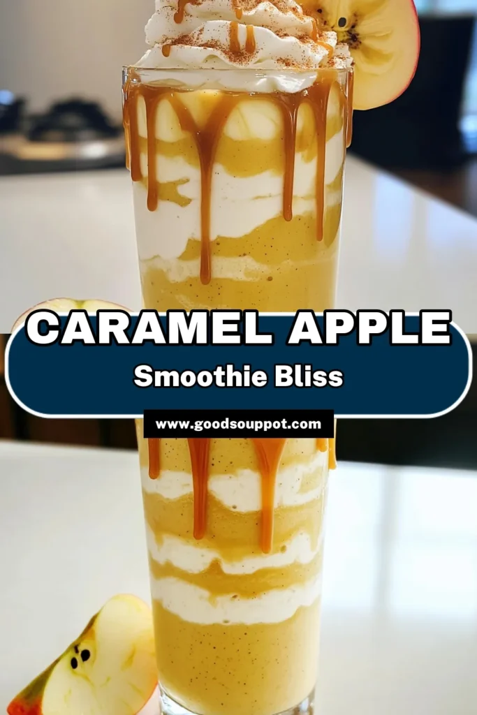 Indulge in the deliciousness of a Caramel Apple Smoothie that tastes like autumn in a glass! Made with sweet apples, creamy banana, and a touch of caramel, this smoothie is perfect for a quick breakfast or a delightful snack. Discover the simple steps to blend your way to a nutritious treat that’s both refreshing and satisfying. Click through to explore this tasty recipe and make it today! #CaramelAppleSmoothie #HealthyRecipes #SmoothieLovers #YummyDrinks