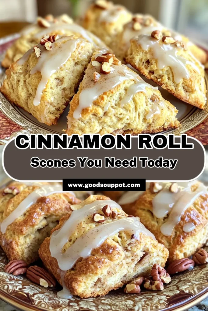Indulge in the delightful flavors of Cinnamon Roll Scones with this easy recipe! Perfect for breakfast or as a sweet treat, these scones combine cinnamon, buttery goodness, and a sweet glaze that will have everyone coming back for more. From mixing the dough to drizzling the glaze, it’s a simple step-by-step process anyone can follow. Click through to explore this delicious recipe and impress your friends and family!