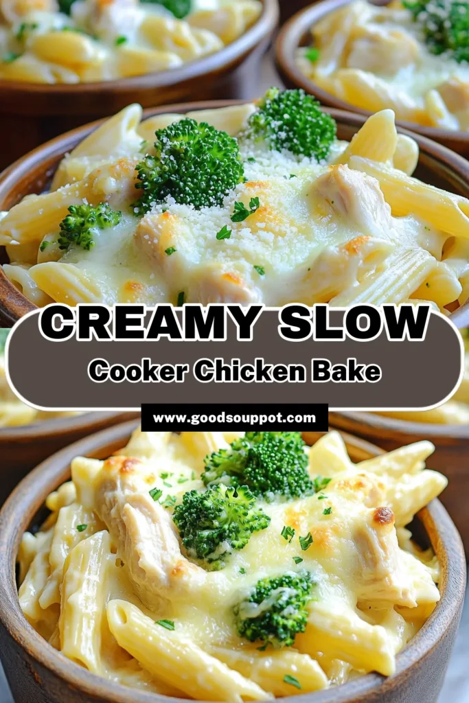 Discover a deliciously easy Slow Cooker Chicken Alfredo Bake recipe that's perfect for busy weeknights! With tender chicken, creamy Alfredo sauce, and cheesy goodness, this dish will become a family favorite. Ready in just 4 hours, it combines pasta and veggies for a satisfying meal. Don't miss out on making this comforting dish that everyone will love! Click to explore the full recipe and start cooking today!