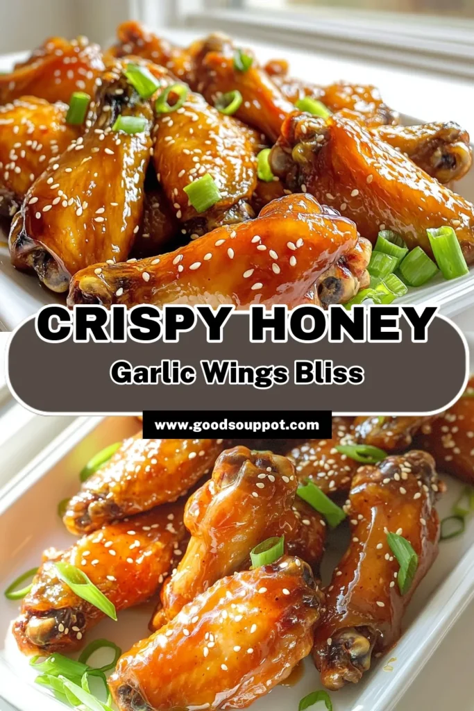Get ready to impress with these Honey Garlic Air Fryer Chicken Wings! Crispy, sweet, and savory, they're perfect for game day, dinner parties, or a cozy night in. With simple ingredients like honey, soy sauce, and garlic, these wings are easy to make and packed with flavor. Click through for the full recipe and tips on achieving that perfect crunch. Your next favorite dish is just a pin away! #AirFryerRecipes #ChickenWings #EasyDinner #HoneyGarlicWings