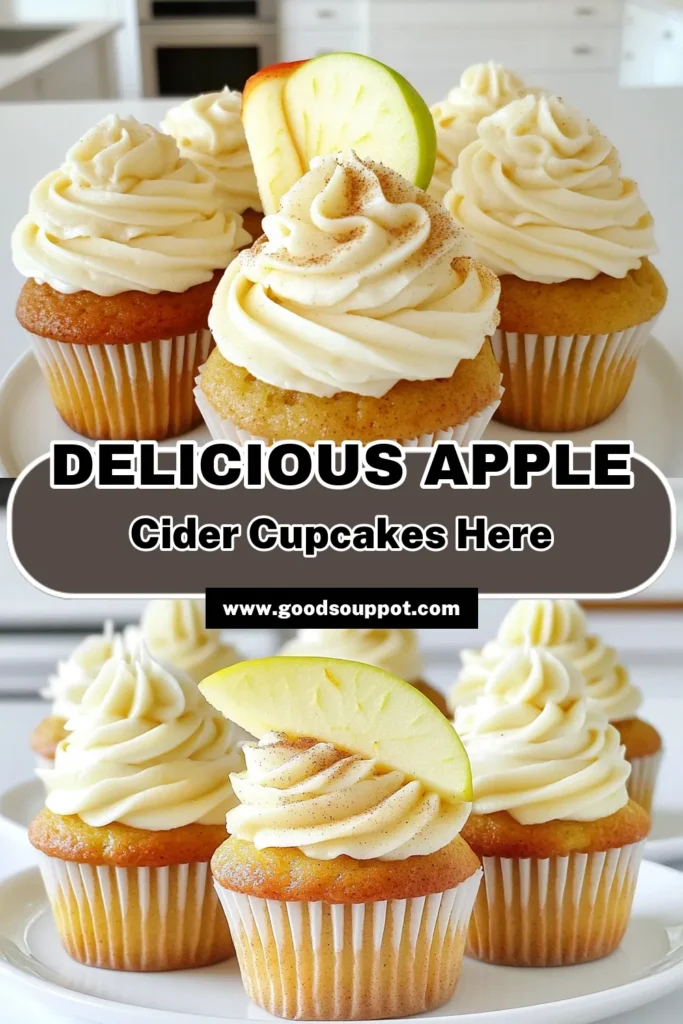 Indulge in the delicious flavors of fall with these Apple Cider Cupcakes with Buttercream frosting! Bursting with cinnamon and nutmeg, these moist cupcakes are perfect for any celebration or cozy gathering. Learn how to create this delightful treat from start to finish, including tips for presentation! Click through for the full recipe and impress your guests with this easy-to-make dessert. #AppleCiderCupcakes #FallBaking #CupcakeRecipes #DessertIdeas