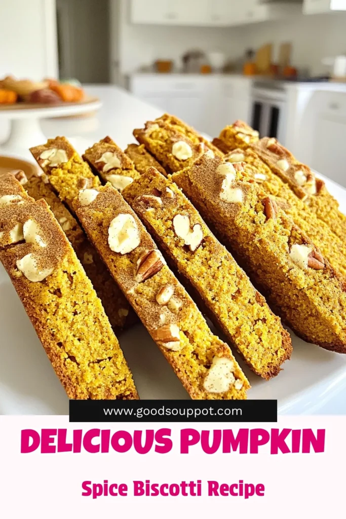Savor the flavors of fall with this delicious Pumpkin Spice Biscotti recipe! Made with warm spices and optional crunchy nuts or creamy white chocolate, these biscotti are perfect for dipping in your favorite beverage. Easy to make and perfect for sharing, they bring a festive touch to any gathering. Click to explore the full recipe and treat yourself to a delightful autumn snack! #PumpkinSpiceBiscotti #FallBaking #AutumnRecipes #BiscottiLove