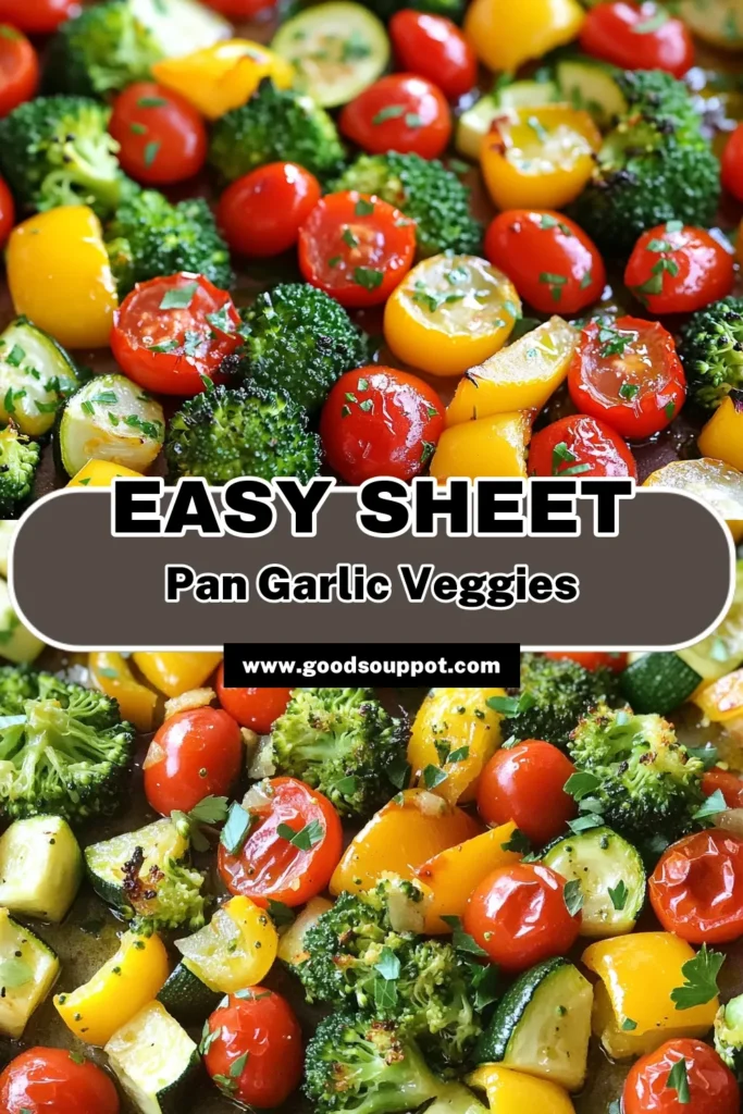 Elevate your dinner with this delicious Sheet Pan Garlic Herb Veggie Medley! Packed with vibrant bell peppers, zucchini, cherry tomatoes, and broccoli, this easy recipe is perfect for weeknight meals. With simple ingredients and only 30 minutes of cooking time, you'll have a colorful and healthy dish your family will love. Click through to discover the full recipe and transform your mealtime! #SheetPanRecipes #HealthyEating #VeggieMedley #EasyRecipes