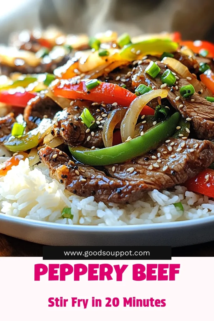 Get ready to spice up your dinner with this Savory Black Pepper Beef Stir-Fry! In just 20 minutes, you can create a delicious meal featuring tender beef sirloin, vibrant bell peppers, and a burst of flavor from garlic and ginger. Perfect for serving over fluffy jasmine rice, this recipe is easy to follow and sure to impress. Click through to discover the full recipe and bring this tasty dish to your table tonight!