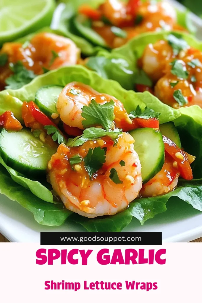 Dive into deliciousness with these Garlic Chili Shrimp Lettuce Wraps! Pack your meal with flavor and freshness in just 35 minutes. This easy recipe features succulent shrimp marinated in a spicy garlic sauce, wrapped in crisp lettuce with zesty veggies. Perfect for a healthy lunch or dinner! Click through to explore the full recipe and impress your family at your next meal. #ShrimpRecipes #HealthyEating #LettuceWraps #QuickMeals