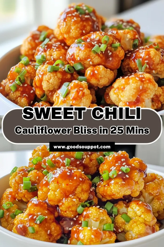 Indulge in this delicious Air Fryer Sweet Chili Cauliflower that's both crispy and packed with flavor! With just a few ingredients, you can whip up a tasty dish that's perfect as a snack or side. Follow our simple steps for a golden, crunchy delight that everyone will love. Click through for the full recipe and impress your family with this easy, healthy treat! #AirFryerRecipes #SweetChiliCauliflower #HealthySnacks #CrispyCauliflower