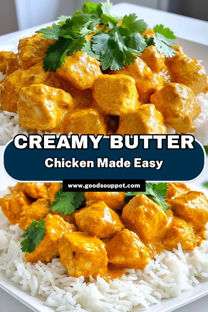 Indulge in the mouthwatering Butter Chicken Delight that's sure to become a family favorite! This easy-to-follow recipe brings together tender chicken, rich spices, and creamy sauce over fluffy basmati rice. Perfect for weeknight dinners or special occasions, you'll love the burst of flavors in every bite. Don't miss out, click through to explore this delicious recipe now! #ButterChicken #EasyRecipes #IndianCuisine #ComfortFood
