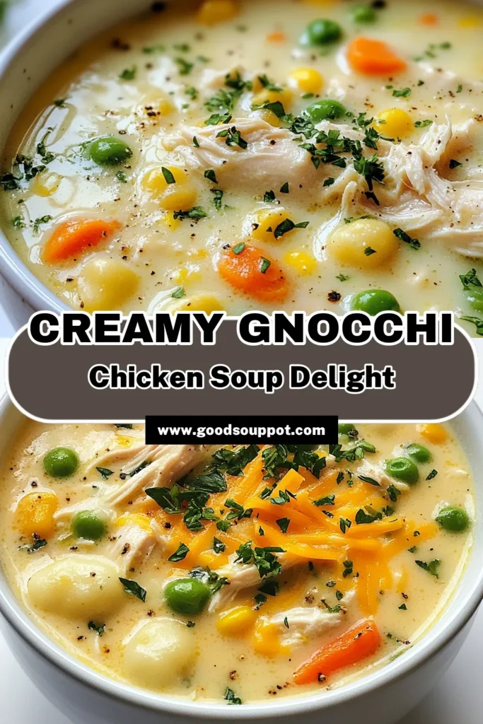 Warm up with this delicious Creamy Crack Chicken Gnocchi Soup! This easy chicken gnocchi soup recipe combines savory chicken, creamy broth, and cheesy goodness for the ultimate comfort food soup. Perfect for chilly nights, it’s a hearty dish your family will love. Try this cheesy chicken gnocchi today and save it for your next meal prep! #CreamyCrackChickenSoup #GnocchiSoupRecipe #ComfortFoodSoup #CheesyChickenGnocchi