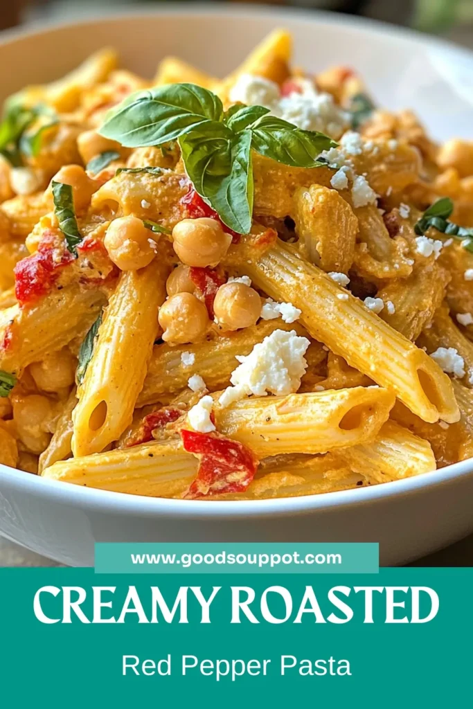 Savor the delightful flavors of roasted red pepper hummus pasta, a creamy hummus pasta recipe that’s sure to impress. This vegan pasta with hummus is not only easy to make but also packed with nutrients, featuring chickpeas for added protein. Perfect for any meal, this easy roasted red pepper recipe will become a weeknight favorite. Try it now and elevate your pasta nights! Save this pin for a tasty dinner idea! #VeganPasta #EasyRecipes #ChickpeaPasta #HummusDishes