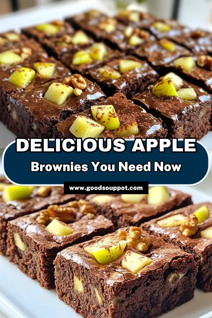 Satisfy your sweet tooth with these delicious apple brownies! This easy apple brownie recipe combines the goodness of apples with rich cocoa to create a perfect apple dessert recipe. With chocolate brownies with apples, you get the best of both worlds. Ideal for any occasion, these dessert with cocoa and apples are sure to impress. Try it today and make your dessert unforgettable! Save this recipe! #AppleBrownies #AppleDessertRecipe #EasyAppleBrownieRecipe #ChocolateBrowniesWithApples