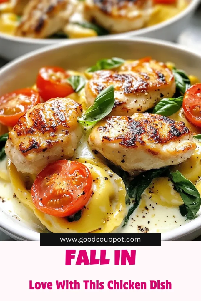 Discover the ultimate Marry Me Chicken recipe with a twist in this Chicken Tortellini dish! This Italian creamy pasta combines seared chicken, fresh spinach, and a rich Parmesan sauce, all in one easy chicken dinner. Ready in just 30 minutes, it's perfect for weeknight meals. Dive into this one-pan tortellini delight for a flavorsome experience that will have everyone asking for seconds. Save this recipe now! #MarryMeChicken #ChickenTortellini #EasyChickenDinner #ItalianPasta