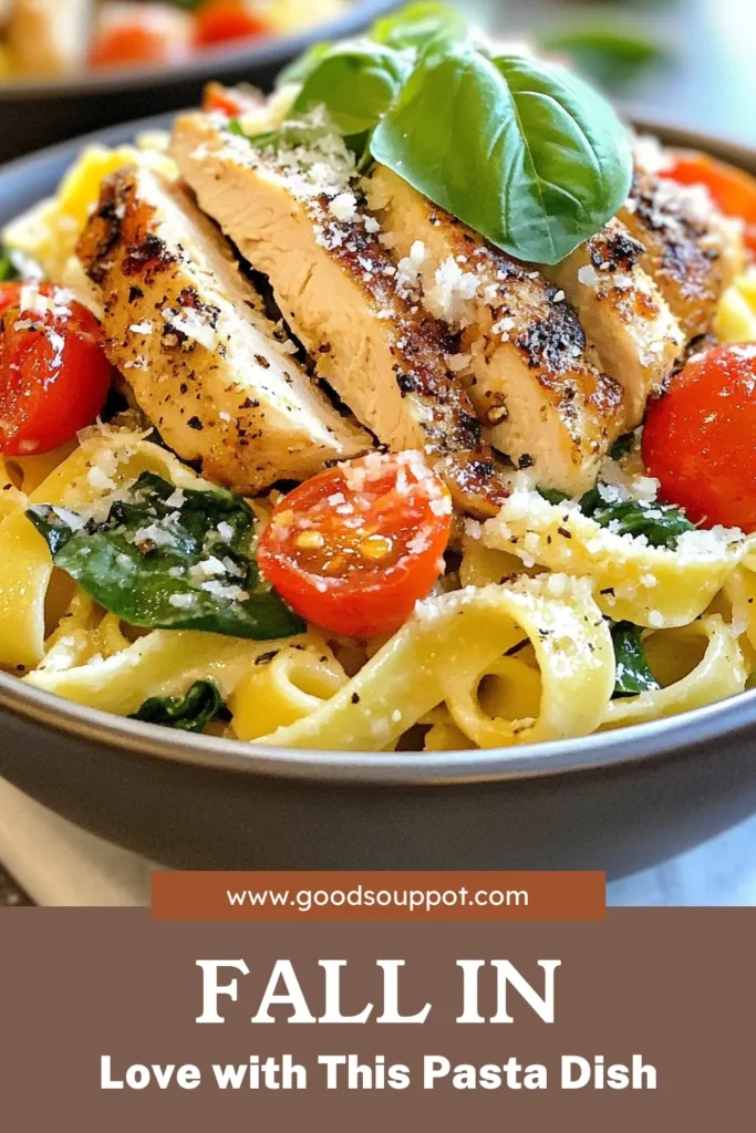 Indulge in the delightful Marry Me Chicken Pasta, a creamy chicken fettuccine that is sure to impress. This easy pasta recipe combines tender chicken, fresh spinach, and the rich flavors of cherry tomatoes and Parmesan for an unforgettable Italian chicken dinner. Perfect for busy weeknights, all made in one pan! Try it today and wow your loved ones. Save this recipe! #MarryMeChickenPasta #EasyPastaRecipe #OnePanChickenPasta #ItalianChickenDinner