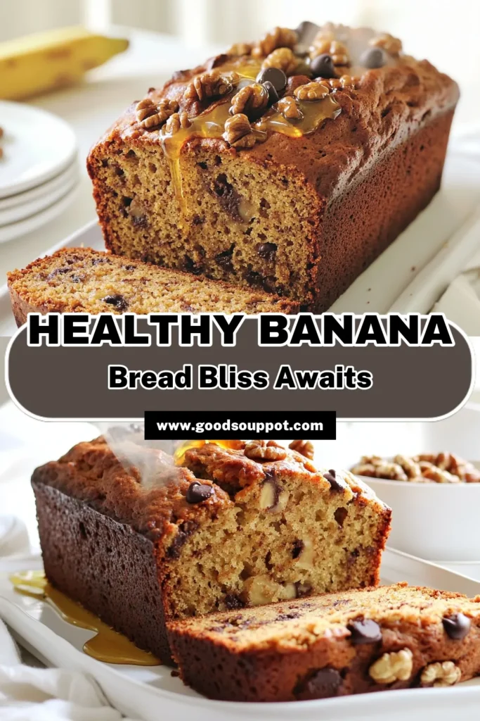 Looking for a delicious twist on banana bread? Try this Healthy Delightful Banana Bread recipe! Made with ripe bananas, whole wheat flour, and optional dark chocolate chips or nuts, it's the perfect sweet treat without the guilt. Bake it in just over an hour for a moist and flavorful loaf that everyone will love. Click to explore the full recipe and make your kitchen smell amazing! #BananaBread #HealthyRecipes #BakingLove #YummyTreats