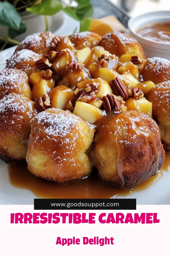 Indulge in the delightful taste of Caramel Apple Monkey Bread! This easy recipe combines buttery biscuit dough, tart Granny Smith apples, and sweet caramel sauce for a heavenly treat. Perfect for gatherings or a cozy night in, it’s sure to impress anyone with its warm, gooey deliciousness. Click through for the full recipe and wow your guests! #CaramelAppleMonkeyBread #BakingJoy #FallRecipes #SweetTreats