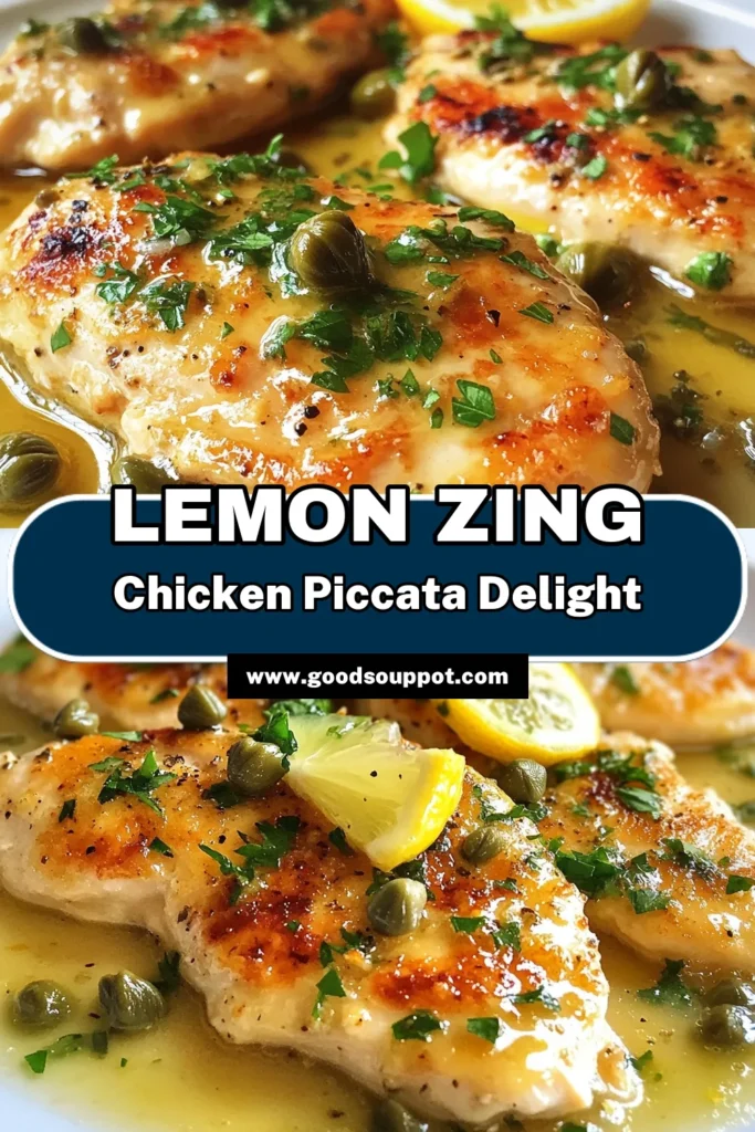 Discover the ultimate lemon chicken piccata recipe that's quick, easy, and bursting with flavor! This chicken piccata with capers features tender chicken breasts cooked in a zesty lemon sauce. Perfect for busy weeknights, this flavorful chicken breast recipe is ready in just 30 minutes. Savor this delicious meal tonight and impress your family! Save and share this quick chicken piccata recipe! #ChickenPiccata #EasyRecipes #LemonChicken #DinnerIdeas