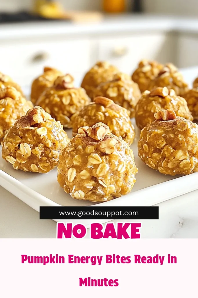 Satisfy your sweet tooth with these delicious No Bake Maple Pumpkin Oat Bites! Made with wholesome ingredients like rolled oats, pumpkin puree, and pure maple syrup, these tasty snacks are perfect for any time of the day. Easy to whip up and ready in just 45 minutes, they offer a nutritious boost with every bite. Click through for the full recipe and elevate your snacking game today! #PumpkinRecipes #HealthySnacks #NoBakeTreats #QuickRecipes