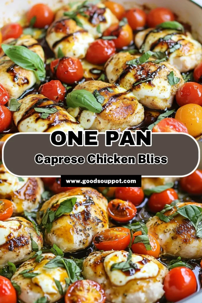 Discover the simplicity and flavor of this Caprese chicken skillet recipe! Perfect for a quick meal, this easy chicken recipe combines juicy chicken breasts, fresh mozzarella, and vibrant cherry tomatoes for an Italian chicken dinner that will impress everyone at your table. Enjoy this one-pan chicken recipe that's ready in just 25 minutes! Try it today and elevate your dinner nights. Save and share! #CapreseChickenSkillet #EasyChickenRecipes #ItalianDinner #MozzarellaChickenSkillet