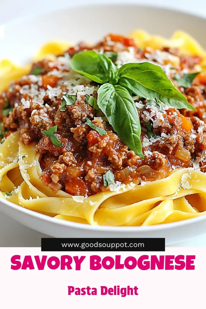 Craving a comforting meal? Try this classic Pasta Bolognese recipe! This hearty spaghetti Bolognese, featuring a rich homemade Bolognese sauce made with ground beef, will satisfy your hunger. Perfect for family dinners, this easy pasta recipe is sure to impress. Follow our simple steps to create a delicious ground beef pasta dish that everyone will love. Save this recipe for a cozy night in! #PastaBolognese #SpaghettiBolognese #HomemadeSauce #EasyPastaRecipes