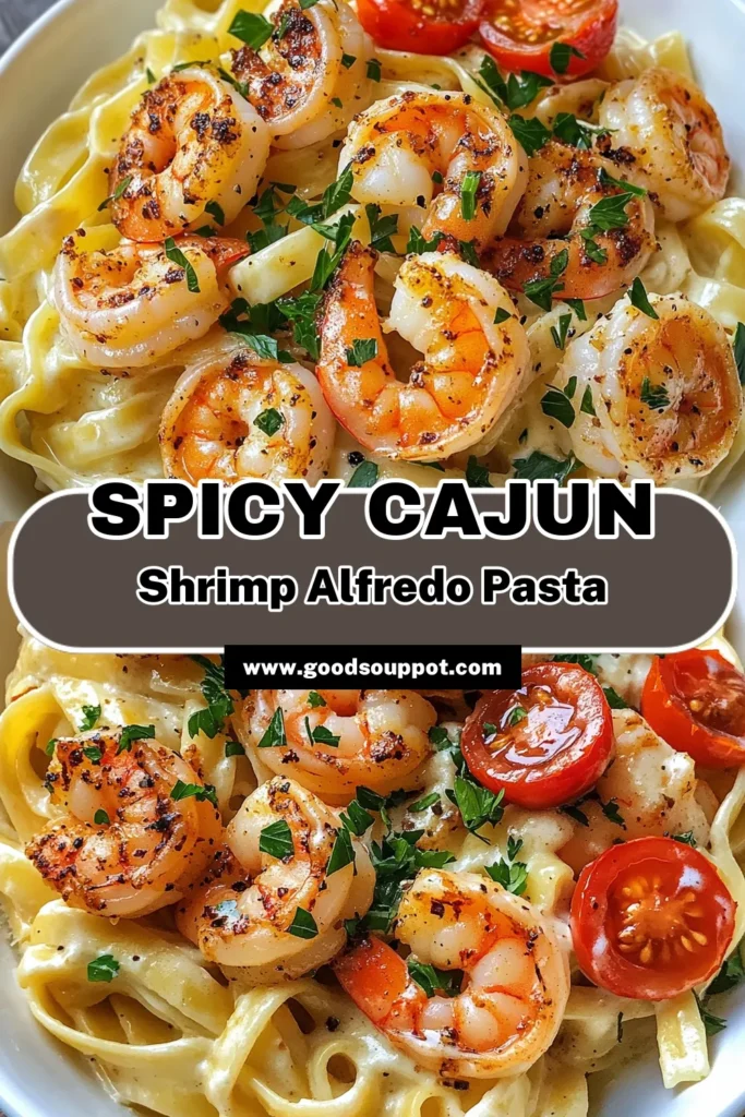 Indulge in this delicious Cajun Shrimp Alfredo that takes your typical fettuccine Alfredo recipe to new heights! This easy Cajun pasta is packed with flavor and features perfectly seasoned shrimp cooked in a creamy sauce that's irresistible. Perfect for any night of the week, this shrimp pasta dish is a quick 30-minute meal that's sure to impress. Save this creamy shrimp pasta recipe now for your next family dinner! #CajunShrimpAlfredo #ShrimpPasta #EasyCajunPasta #CreamyPastaRecipe