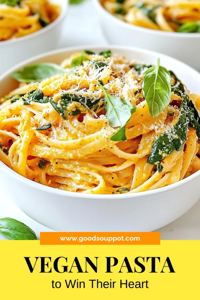 Elevate your dinner with this mouthwatering vegan marry me pasta recipe! Made with wholesome whole wheat fettuccine and a creamy coconut milk pasta sauce, this Italian vegan dish is sure to impress. Perfect for a cozy night in, this creamy vegan pasta combines fresh spinach and aromatic spices for a delightful meal. Try it tonight and discover why it'll make you fall in love! Save this recipe now! #VeganMarryMePasta #WholeWheatFettuccine #CreamyVeganPasta #ItalianVeganDish