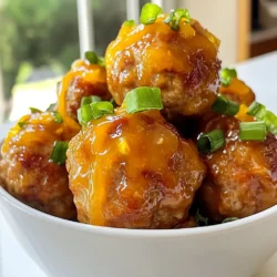 For this recipe, you need 1 pound of ground turkey. This lean meat keeps your dish healthy while still being tasty. Turkey absorbs flavors well and stays moist when cooked right. It offers a lighter option than traditional beef or pork. You will also need ½ cup of breadcrumbs. They help bind the meatballs together. Add ¼ cup of grated Parmesan cheese for a rich, savory flavor. The cheese melts and adds a nice creamy touch. Combining these ingredients gives the meatballs a great texture. The star of this dish is the orange zest and juice. You will need the zest of 1 orange and ½ cup of orange juice. The zest adds a fresh, bright flavor. The juice creates a sweet and tangy glaze that makes these meatballs shine. The combo of flavors makes every bite exciting. {{ingredient_image_1}} First, grab a large mixing bowl. Add 1 pound of ground turkey. Next, toss in ½ cup of breadcrumbs and ¼ cup of grated Parmesan cheese. Then, add ¼ cup of finely chopped green onions and 1 beaten egg. Don’t forget 2 cloves of minced garlic, ¼ teaspoon of black pepper, and ½ teaspoon of salt. Finally, add the zest of 1 orange for a bright flavor. Mix the ingredients well until everything is combined. Now, preheat your oven to 400°F (200°C). While it heats, line a baking sheet with parchment paper. Shape the turkey mixture into small meatballs, about 1 inch wide. Place them on the prepared baking sheet. Bake the meatballs for 20 to 25 minutes. They should be cooked through and golden brown when done. While the meatballs bake, it's time to make the orange glaze. In a small saucepan, combine ½ cup of orange juice, 2 tablespoons of honey, and 1 tablespoon of soy sauce. In a small bowl, mix 1 tablespoon of cornstarch with 1 tablespoon of water. Add this to the saucepan. Stir everything together and bring it to a simmer over medium heat. Cook the glaze for about 3 to 5 minutes, stirring often, until it thickens. Once your meatballs are done, move them to a bowl and pour the orange glaze over them. Toss gently to coat. To get the best meatballs, mix gently. Overmixing makes them tough. Use a light hand when combining the ground turkey, breadcrumbs, and cheese. The egg helps bind everything, so make sure it’s well beaten before adding it. If you want more moisture, add a splash of orange juice to the mix. You want the glaze to stick to the meatballs. If it’s too thin, mix in a little more cornstarch. To thicken, combine the cornstarch with water before adding it to the saucepan. If your glaze is too thick, stir in some more orange juice. This keeps it sweet and tangy. Serve your orange glazed turkey meatballs with rice or noodles. They also pair well with steamed veggies. Garnish with extra green onions for color. For a fun twist, add sesame seeds on top. This adds a nice crunch and looks great on the plate. Pro Tips Use Lean Ground Turkey: Opt for lean ground turkey for a healthier option, but be careful not to overcook it to maintain moisture. Add Fresh Herbs: Incorporate fresh herbs like parsley or cilantro into the meatball mixture for an added layer of flavor. Chill Before Baking: Chilling the formed meatballs for about 15 minutes before baking helps them hold their shape better. Adjust Sweetness: Feel free to adjust the amount of honey in the glaze to suit your taste preferences for sweetness. {{image_2}} You can easily change the flavor of your orange glazed turkey meatballs. Add spices like cumin, paprika, or chili powder for warmth. Fresh herbs like parsley or cilantro can brighten the dish. Try a mix of dried basil or oregano for a new twist. Simply add these to your meatball mixture before shaping them into balls. If you want to switch things up, try using ground chicken or even lean beef. Each option brings a unique taste to your meatballs. For a plant-based version, use lentils or chickpeas. Just mash them well and mix in the other ingredients. Your meatballs will still be tasty and satisfying. These meatballs pair well with many sides. Serve them over rice or quinoa for a hearty meal. You can also try them with steamed veggies or a fresh salad. For a fun twist, place them in a warm pita with veggies and sauce. The options are endless, making this dish great for any occasion. Store your orange glazed turkey meatballs in the fridge. Place them in an airtight container. They will stay fresh for up to three days. Make sure to let them cool before sealing. This helps keep the texture nice. To freeze, first let the meatballs cool completely. Then, place them in a single layer on a baking sheet. Freeze them for about an hour. Once frozen, transfer the meatballs to a freezer bag. They can last for up to three months. Label the bag with the date for easy tracking. When you’re ready to eat, reheat the meatballs carefully. You can use the microwave or the oven. For microwave reheating, place them on a plate and cover with a damp paper towel. Heat for 1-2 minutes. If using the oven, set it to 350°F (175°C). Bake for about 10-15 minutes until warm. Always check that they are hot throughout before serving. Yes, you can use chicken. Ground chicken works well in this recipe. It has a similar texture and flavor. Just follow the same steps for mixing and baking. You will enjoy a tasty dish either way. To sweeten the glaze, add more honey or use brown sugar. Start with an extra tablespoon of honey. You can mix it in while cooking the glaze. Taste and adjust until it’s just right for you. Yes, you can make these meatballs ahead. Prepare the meatballs and bake them. Let them cool, then store them in the fridge for up to three days. You can also freeze them for later. Just reheat them in the oven or microwave before serving. You now have a full guide to make tasty orange-glazed turkey meatballs. We covered ingredients like ground turkey, breadcrumbs, and orange zest. Then, we detailed how to mix the meatballs, bake them, and make the glaze. You also learned tips for texture and glaze tricks. Don’t forget the many variations and storage info to keep extra meatballs fresh. Use this guide to impress at your next meal. Enjoy cooking and experimenting with flavors!