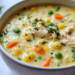 - 1 pound boneless, skinless chicken breasts - 1 tablespoon olive oil - 4 cups chicken broth The chicken gives the soup a hearty base. I prefer boneless, skinless chicken breasts for ease. The olive oil adds a nice flavor and helps in cooking the chicken. - 2 cups heavy cream - 1 cup shredded cheddar cheese Heavy cream makes the soup rich and creamy. The cheddar cheese adds a burst of flavor and thickness. Together, they create that dreamy texture we all love. - 1 medium onion, diced - 3 cloves garlic, minced - 1 teaspoon Italian seasoning - 1 teaspoon paprika - 1 cup frozen mixed vegetables (carrots, peas, corn) - Salt and pepper to taste The onion and garlic give the soup a great aroma. Italian seasoning and paprika add depth. Mixed vegetables bring color and nutrition. - Fresh parsley, chopped Parsley adds a hint of freshness. It brightens up the dish and makes it look pretty. - More shredded cheese for topping You can never have too much cheese! Adding more on top makes the soup even better. This creamy crack chicken gnocchi soup is both simple and satisfying. It’s perfect for cozy nights! {{ingredient_image_1}} To start, I heat olive oil in a large pot over medium heat. I add the boneless, skinless chicken breasts, seasoned with salt and pepper. I cook them for about 6 to 7 minutes on each side. The chicken should be cooked through and no longer pink inside. Once done, I take it out and let it rest. After a few minutes, I shred it using two forks. This method makes tender, bite-sized pieces. In the same pot, I add diced onions and let them cook for 2 to 3 minutes. This step softens the onions and brings out their sweetness. Next, I stir in minced garlic. I cook it for another minute. Garlic adds a rich aroma and deep flavor to the soup. Caramelizing these aromatics is key to creating a tasty base. Now, I pour in the chicken broth and heavy cream. I stir them together and bring the mixture to a gentle simmer. This combines all the flavors nicely. I then add Italian seasoning, paprika, salt, and pepper. Each spice adds its own unique touch. Mixing them well helps infuse the soup with rich flavors. Next, I stir in the gnocchi according to the package instructions. This usually takes around 2 to 5 minutes. I keep an eye on them to make sure they don’t overcook. Perfectly cooked gnocchi should be soft but still hold their shape. This adds a lovely texture to the soup. Once the gnocchi are done, I add the shredded chicken and frozen mixed vegetables back into the pot. I stir everything together until it is well combined. Heating the frozen veggies takes just a few minutes. This step enhances the soup's flavor and adds more nutrients. Finally, I mix in shredded cheddar cheese. I stir until it melts and blends into the soup. This makes the soup creamy and rich. I taste it to check the seasoning. If needed, I add more salt and pepper. To let the flavors deepen, I let it simmer for 2 to 3 more minutes. This final touch makes all the difference in taste. To get the right thickness for your soup, you have a few options. You can use cornstarch mixed with water. This will help thicken the soup without changing the flavor. You can also let the soup simmer longer. This will reduce the liquid and make it thicker. For creaminess, adjust the heavy cream. If you want a richer taste, add more cream. If you want it lighter, use less. You can also try adding cream cheese for a different texture. Adding extra ingredients can make your soup even better. Try adding cooked bacon for a smoky taste. You can also toss in fresh spinach or kale for some greens. These will add color and nutrition. For spices, consider adding crushed red pepper flakes. This will give your soup a nice kick. You can also adjust the Italian seasoning to suit your taste. Don’t be afraid to experiment! This soup goes well with crusty bread. A nice slice of sourdough can soak up the flavors. You can also serve it with a simple salad for a balanced meal. For presentation, use a bowl that shows off the soup’s colors. A sprinkle of fresh parsley on top adds a nice touch. You can also add extra cheese on top before serving for a delightful finish. Pro Tips Use Rotisserie Chicken: To save time, consider using store-bought rotisserie chicken. Shred it and add it to the soup for a quick flavor boost. Customize Your Vegetables: Feel free to swap in your favorite vegetables or whatever you have on hand. Fresh spinach or kale can be great additions. Adjust the Creaminess: For a lighter version, substitute half of the heavy cream with milk or a non-dairy alternative. Storing Leftovers: Store any leftover soup in an airtight container in the fridge for up to 3 days. Reheat gently on the stove, adding a splash of broth if it thickens. {{image_2}} You can easily swap gnocchi for a gluten-free version. Look for brands made from rice or potato. They taste great and work well in this soup. For a dairy-free option, use coconut cream or a nut-based cream. Both add a nice richness without the dairy. Change the protein if you want. Try shredded rotisserie chicken or even turkey. If you are vegetarian, use chickpeas for a hearty option. Adding seasonal vegetables can also enhance flavor. In spring, use asparagus or peas. In the fall, add pumpkin or butternut squash. They all bring unique tastes. Mix in different herbs and spices to make it your own. Fresh basil or dill can add a fresh twist. A bit of chili powder can give it a spicy kick. If you want a regional twist, add some cumin for a Southwestern touch or curry powder for an Indian flair. Each option gives a new life to this soup. Store your leftover soup in airtight containers. Glass or plastic containers work well. Let the soup cool to room temperature before sealing. This keeps it fresh. The soup lasts about three to four days in the fridge. Always check for signs of spoilage before eating. To freeze the soup, use freezer-safe containers or heavy-duty bags. Leave some space at the top for expansion. Label the containers with the date. This soup can be frozen for up to three months. For best taste, eat it sooner rather than later. Thaw the soup in the fridge overnight before reheating. You can use the stove or microwave. If using the stove, heat it over low heat. Stir often for even warming. If using a microwave, heat in short bursts. This helps avoid hot spots. To prevent separation, add a splash of cream while reheating. This keeps the texture smooth. Enjoy your creamy crack chicken gnocchi soup just as delicious as the first time! Creamy Crack Chicken Gnocchi Soup is a rich and hearty dish. It combines tender chicken, creamy broth, and soft gnocchi. This soup is popular due to its comforting flavors and ease of preparation. It has roots in American comfort food but draws inspiration from Italian cuisine. Yes, you can make this soup ahead of time. Prepare the soup and let it cool. Store it in an airtight container for up to three days. To reheat, warm it on the stove over low heat. If you want to save time, you can cook the chicken and veggies in advance. To make this soup vegetarian, use vegetable broth instead of chicken broth. Substitute the chicken with chickpeas or mushrooms for protein. You should adjust the cooking time for these ingredients. Cook the chickpeas for about 5-7 minutes, and sauté mushrooms until tender. Yes, you can use homemade gnocchi in this recipe. Fresh gnocchi cooks quickly, so keep an eye on it. Add it to the pot when the broth simmers. Cooking time for fresh gnocchi is usually around 2-3 minutes. This will ensure they stay light and tender. In this blog post, I covered the essential ingredients and step-by-step instructions for making Creamy Crack Chicken Gnocchi Soup. I shared tips for perfecting texture, enhancing flavor, and suggested variations for dietary needs. Remember, cooking is all about personal touch. Don't hesitate to experiment with different herbs, proteins, or cooking methods. Your soup will be unique and delicious! Enjoy every bowl you share.