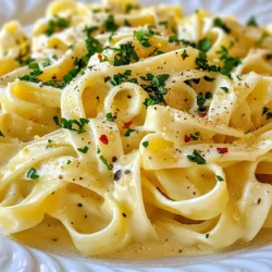 To make Vegan Alfredo Pasta, you need a few key items. Here’s what you will need: - 12 oz fettuccine pasta (or any pasta of your choice) - 1 cup raw cashews (soaked for at least 4 hours) - 1 ½ cups vegetable broth - 2 tablespoons nutritional yeast - 2 tablespoons olive oil - 3 cloves garlic, minced - 1 tablespoon lemon juice - Salt and pepper to taste - Fresh parsley, chopped (for garnish) - Optional: red pepper flakes for heat These ingredients come together to create a creamy and comforting dish. If you want to kick it up a notch, consider adding: - Red pepper flakes for some heat - Sautéed mushrooms for extra texture - Spinach for added nutrition - Nutritional yeast for a cheesy flavor boost These additions can enhance your dish and make it your own. If you have allergies or dietary needs, here are some swaps you can make: - Use gluten-free pasta if you are gluten-sensitive. - Swap cashews for sunflower seeds if you have a nut allergy. - Replace vegetable broth with water if you prefer a lighter flavor. - Use coconut milk instead of vegetable broth for a richer, creamier sauce. These options will keep your Vegan Alfredo Pasta delicious while meeting your needs. {{ingredient_image_1}} First, fill a large pot with water. Add a pinch of salt and bring it to a boil. Once boiling, add 12 oz of fettuccine pasta. Cook it according to the package instructions. Stir occasionally to prevent sticking. When the pasta is al dente, drain it and set it aside. While your pasta cooks, let’s make the sauce. Start by soaking 1 cup of raw cashews in water for at least 4 hours. Drain the cashews. In a blender, combine the soaked cashews, 1 ½ cups of vegetable broth, 2 tablespoons of nutritional yeast, 2 tablespoons of olive oil, 3 minced garlic cloves, and 1 tablespoon of lemon juice. Blend until smooth and creamy. If the sauce is too thick, add a little more broth until it’s just right. Now, it’s time to mix! Pour the creamy sauce into a saucepan over medium heat. Stir often for about 5 to 7 minutes until it’s warm. Add salt and pepper to taste. Next, add the drained pasta to the saucepan. Toss everything together until the pasta is well-coated with the sauce. Serve hot, garnished with fresh parsley and red pepper flakes if you like a bit of heat. Enjoy! Soaking cashews is key for a creamy sauce. I suggest soaking them for at least four hours. This softens the nuts, making them blend smoothly. If you're short on time, soak them in hot water for about 30 minutes. This can help, but it’s not quite the same. Sometimes, the sauce can be thick. If that happens, don't worry! Simply add a little more vegetable broth. Start with a tablespoon at a time. Blend again until you reach the texture you want. The perfect sauce should coat the pasta well without being runny. When serving, make it look great! Add fresh parsley on top for color. A sprinkle of red pepper flakes can add a nice kick. Pair this dish with a side salad or garlic bread. These sides will balance the meal and make it even better. Enjoy your creamy vegan Alfredo pasta! Pro Tips Soak Cashews Properly: Make sure to soak your cashews for at least 4 hours, or overnight for a creamier texture. This step is crucial for achieving that velvety Alfredo sauce consistency. Adjust Sauce Thickness: If your Alfredo sauce turns out too thick, don’t hesitate to add more vegetable broth a little at a time until you reach your desired creaminess. Flavor Enhancements: For an extra depth of flavor, consider adding a pinch of smoked paprika or a splash of white wine to the sauce while heating. Perfect Pasta Ratio: When mixing the pasta with sauce, ensure that the pasta is well-coated. If necessary, reserve some pasta water to help the sauce adhere better. {{image_2}} You can make this dish even better by adding veggies. Think of greens like spinach or kale. They add great color and taste. You can also use broccoli or peas for crunch. Just cook your pasta and add the veggies during the last few minutes of cooking. This way, they stay bright and fresh. Toss them into the creamy sauce at the end for a wonderful mix. If you want more protein in your meal, try adding chickpeas or lentils. They are easy to add and very filling. You can also use tofu or tempeh. Cook them in a pan until golden. Then mix them into your pasta. This not only boosts protein but also makes your dish more satisfying. Herbs and spices can change the whole taste of your pasta. Fresh basil and oregano add a nice Italian twist. For a bit of heat, sprinkle in some red pepper flakes. You can also try smoked paprika for a deeper flavor. Just add these extras while you heat your sauce. Taste as you go to make sure it’s just right for you. To keep your vegan Alfredo pasta fresh, store it in an airtight container. Let it cool down before sealing. Place it in the fridge. It will stay good for about 3 to 5 days. If you want to keep it longer, freezing is a great option. When you're ready to eat the leftovers, reheat the pasta on low heat. You can use a stove or microwave. If using the stove, add a splash of vegetable broth or water. This helps bring back the creamy texture. Stir often to heat evenly. In the microwave, heat in short bursts. Stir in between to avoid hot spots. To freeze your vegan Alfredo pasta, portion it out into containers. Make sure they are freezer-safe. Leave some space at the top for expansion. It can last up to 3 months in the freezer. When you’re ready to cook, thaw it overnight in the fridge. Then, reheat as mentioned above for a quick meal. Yes, you can use any pasta you like. Fettuccine is great, but penne or spaghetti works too. Whole wheat or chickpea pasta adds flavor and nutrition. Just remember to adjust cooking times based on the pasta you choose. Yes, this recipe can be gluten-free. Simply swap regular pasta for gluten-free pasta. Many brands offer great options that taste good. Make sure to check labels for any hidden gluten. To make the sauce creamier, soak cashews longer. Aim for eight hours if possible. You can also add more vegetable broth slowly while blending. If you still want a richer taste, try adding a bit more olive oil. This blog post shared how to make a delicious vegan Alfredo pasta. We covered ingredients, cooking steps, and handy tips to improve your dish. You learned about variations, storage, and answered common questions. I hope you feel ready to try this recipe. It's simple and tasty, perfect for any meal. With the right ingredients and a few tricks, you'll wow everyone at your table. Enjoy your cooking adventure!