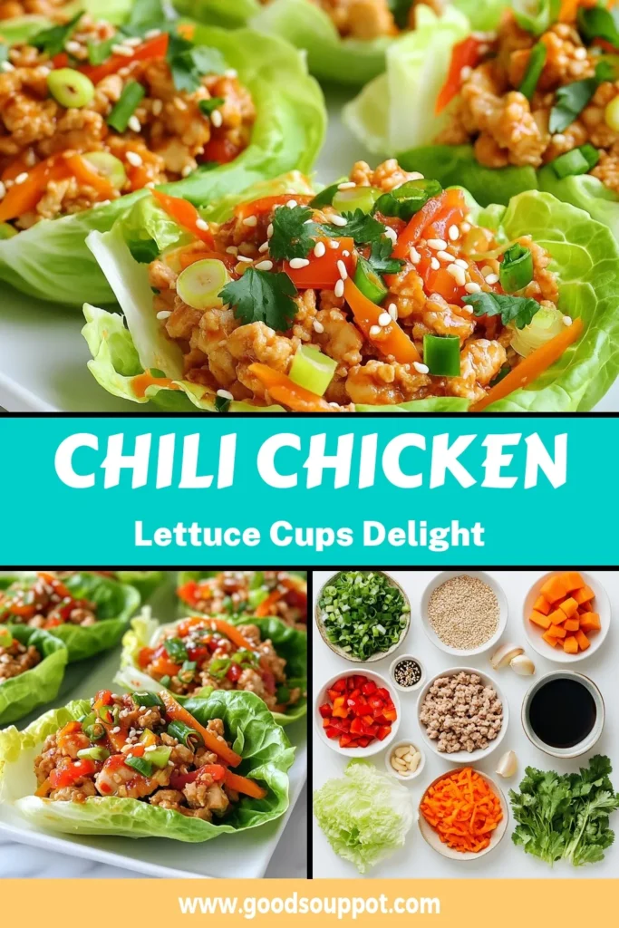 Looking for a delicious and healthy Asian treat? Try this sweet chili chicken recipe with ground chicken lettuce cups! Perfect as an easy chicken appetizer or a low-carb chicken recipe, these healthy Asian lettuce wraps are bursting with flavor. Made with fresh veggies and sweet chili sauce, they’re both nutritious and satisfying. Save this recipe to impress your friends and family! #SweetChiliChicken #LettuceWraps #HealthyAppetizer #LowCarbRecipes